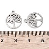 Non-Tarnish 316 Surgical Stainless Steel Charms STAS-C096-11B-P-3