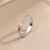 201 Stainless Steel Finger Rings for Women FS-WGE07E1-04-1