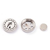 304 Stainless Steel Magnetic Diffuser Locket Aromatherapy Essential Oil Buckle AJEW-M027-10P-4