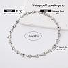 304 Stainless Steel Eiffel Tower Link Chain Necklaces for Women FB1747-1-1