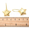 Star Brass Dangle Earrings EJEW-B132-05G-5