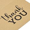 Kraft Paper Thank You Greeting Cards DIY-F120-01G-5