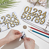 10Pcs ABS Plastic Stickers DIY-SP0007-95B-3