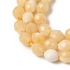 Natural Yellow Jade Beads Strands G-K376-F08-01-4