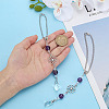 2Pcs Alloy Flower Pendant Decorations HJEW-ME0001-07A-3