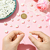 500Pcs 5 Styles ABS Imitation Pearl Beads OACR-PA0001-02-4