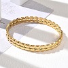304 Stainless Steel Hinged Cuff Bangles SA-CBAB92B-01G-1
