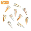 5Pcs K9 Glass Rhinestone Pendants GLAA-YW0004-89F-1