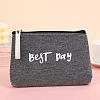 Waterproof Canvas Cosmetic Zipper Bags PW-WG637D7-06-1