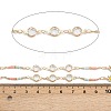 Brass Flower with Flat Round Link Chains CHC-H115-07G-2
