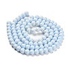 Painted Glass Bead Strands X-DGLA-S071-8mm-B15-4