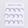 304 Stainless Steel Stud Earrings EJEW-I235-05P-2