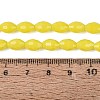 Opaque Solid Color Glass Beads Strands GLAA-N071-01A-C03-4