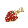 Brass Enamel Pendants KK-D409-12G-2