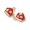 304 Stainless Steel Enamel Pendants STAS-L300-012G-10-2