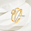 Elegant Copper Plated Gold Pearl Ladies Party Vacation Ring VD5623-2-1