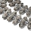 Natural Sesame Jasper Double Terminated Point Beads Strands G-H069-B05-01-4