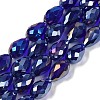 Transparent Electroplate Glass Beads Strands LS-EGLA-N013-T4mm-B07-1