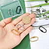 6Pcs 3 Colors 304 Stainless Steel Screw Carabiner Lock Charms STAS-HS0001-74-3