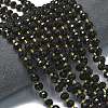 Natural Black Agate Beads Strands G-K389-E25-01-2