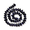 Natural BlueTiger Eye Beads Strands G-D480-A02-01-2