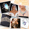 56Pcs 4 Styles Glass Rhinestone Cabochons RGLA-BBC0001-02-5
