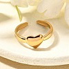 304 Stainless Steel Open Cuff Rings for Women RJEW-R010-04G-2