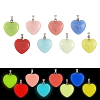 CHGCRAFT 16Pcs 8 Colors Synthetic Luminous Stone Pendants G-CA0001-69-1