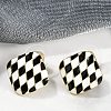 Alloy Stud Earrings EJEW-M094-01G-02-2