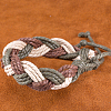 Unisex Adjustable Braided Leather Cord Bracelets BJEW-BB15532-9