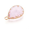 Transparent Glass Pendants KK-N283-02H-G-2
