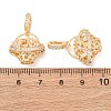 Brass Micro Pave Cubic Zirconia Peg Bails KK-A279-10G-3