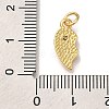 Rack Plating Brass Micro Pave Cubic Zirconia Pendants KK-I720-71G-01B-3