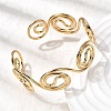 304 Stainless Steel Cuff Bangles for Women BJEW-Z150-01G-01-3