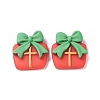 Christmas Theme Opaque Resin Cabochons RESI-F042-01C-2