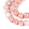 Anti-Tarnish Electroplate Glass Beads Strands X-GLAA-N010-10mm-05-2