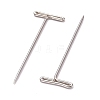 Nickel Plated Steel T Pins for Blocking Knitting FIND-D023-01P-04-2