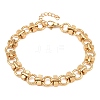 304 Stainless Steel Link Chain Bracelets for Women BJEW-H207-01F-G-3