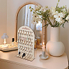 Arch Shaped Plywood Jewelry Organizer Display Stands for Bracelets Necklaces Display Cards AJEW-WH0604-76-5