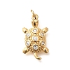 Brass Micro Pave Cubic Zirconia Pendants KK-Q040-02H-G-1