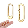 2Pcs 2 Styles 925 Sterling Silver Spring Gate Rings STER-NB0001-33-1
