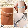 8Pcs 8 Styles Alloy Enamel European Dangle Charms ENAM-CJ0007-04-7