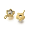 304 Stainless Steel Micro Pave Cubic Zirconia Charms STAS-U027-02G-01-2