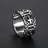 Cross Stainless Steel Wide Band Rings for Unisex PW-WG1DCF9-03-2