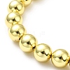 Rack Plating Brass Round Bead Slider Bracelets for Women LS-BJEW-M232-01G-D-3