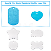 Aluminum Big Pendants ALUM-BC0001-49-6