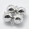 Rhodium Plated 925 Sterling Silver Magnetic Clasps STER-F037-098P-12mm-1