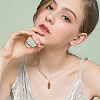 50Pcs 5 Styles Natural Mixed Gemstone Pendants G-HY0001-47-6
