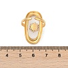 304 Stainless Steel Resin Cuff Rings for Women RJEW-D305-02G-3
