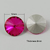 Glass Pointed Back Rhinestone RGLA-R003-12mm-16-1